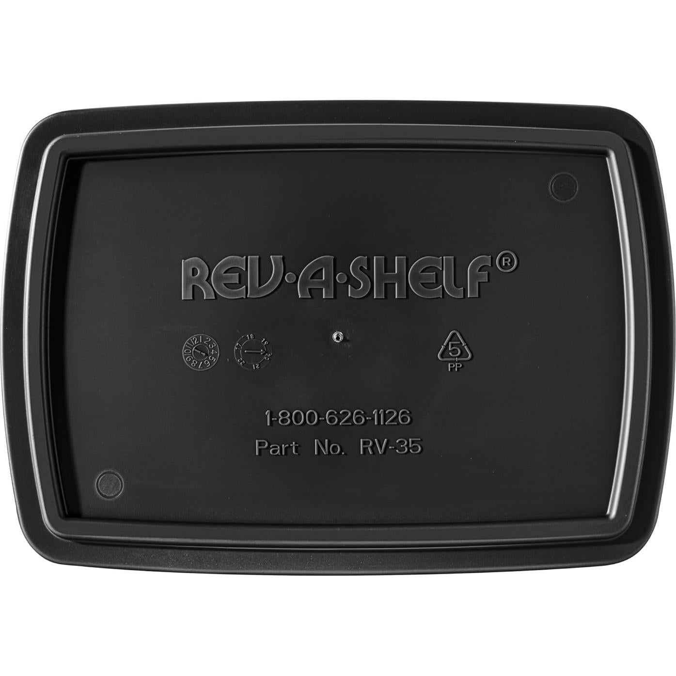 Contenedor de Desechos Rev-A-Shelf Negro 35 Litros