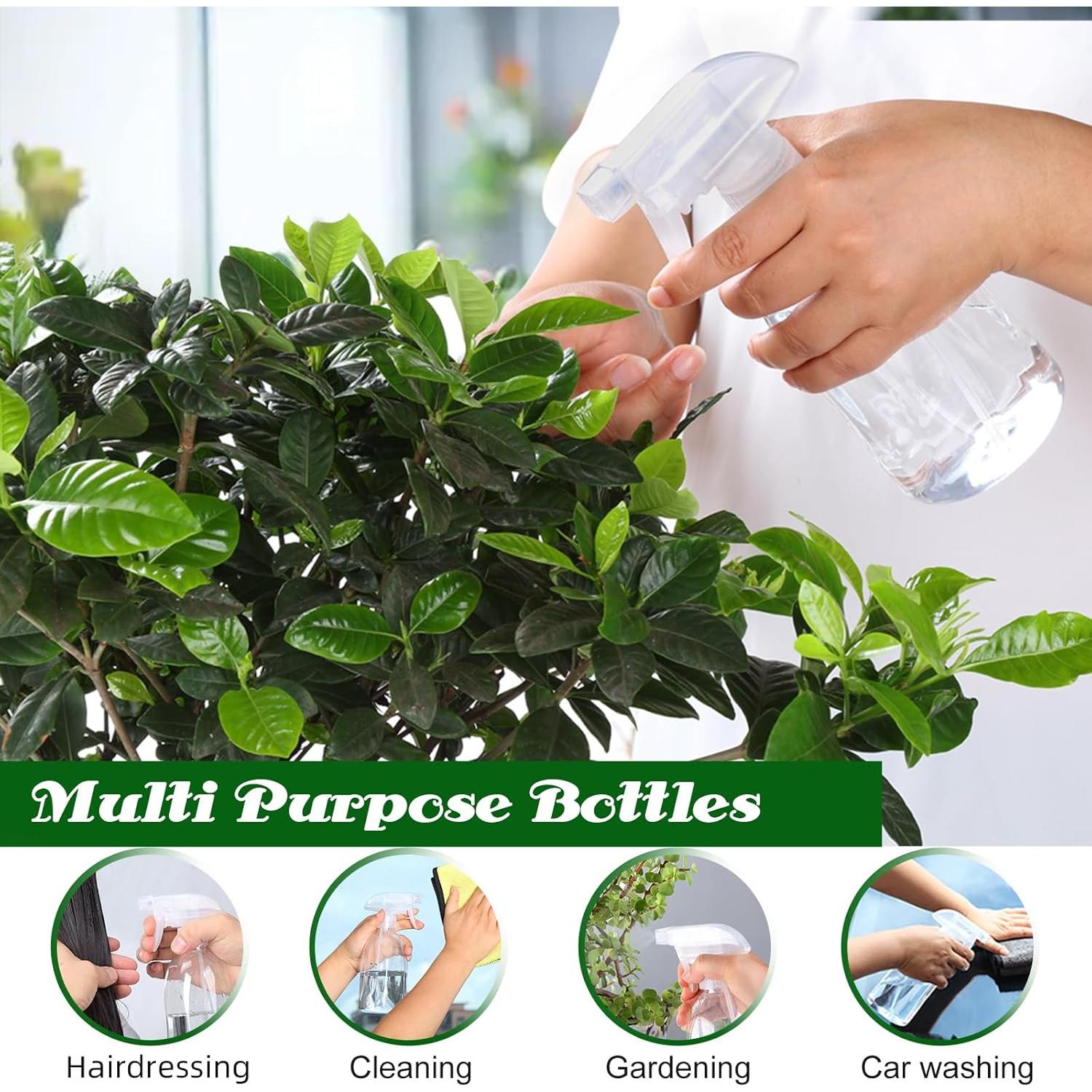 Botellas de Spray Bynccea 400ml Plástico Ajustable 2 Unidades