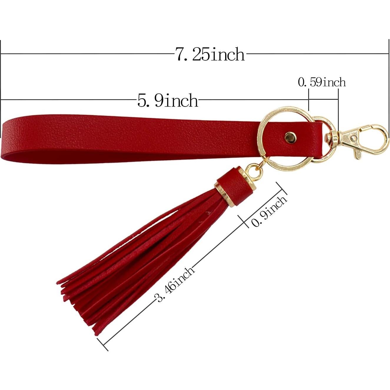 Correa de muñeca de cuero PAMIR TONG para llaves - 4 colores