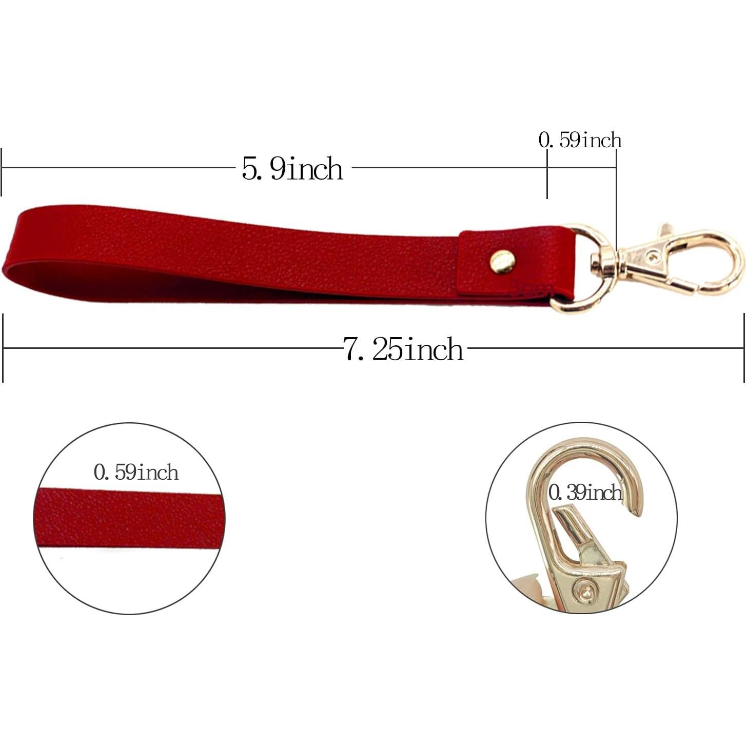 Correa de muñeca de cuero PAMIR TONG para llaves - 4 colores