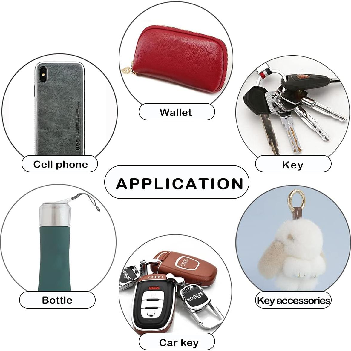 Correa de muñeca de cuero PAMIR TONG para llaves - 4 colores