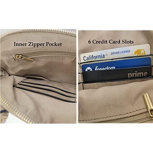 Cartera de mano mujer Metro Muse cuero vegano negra 22.86x15.24cm