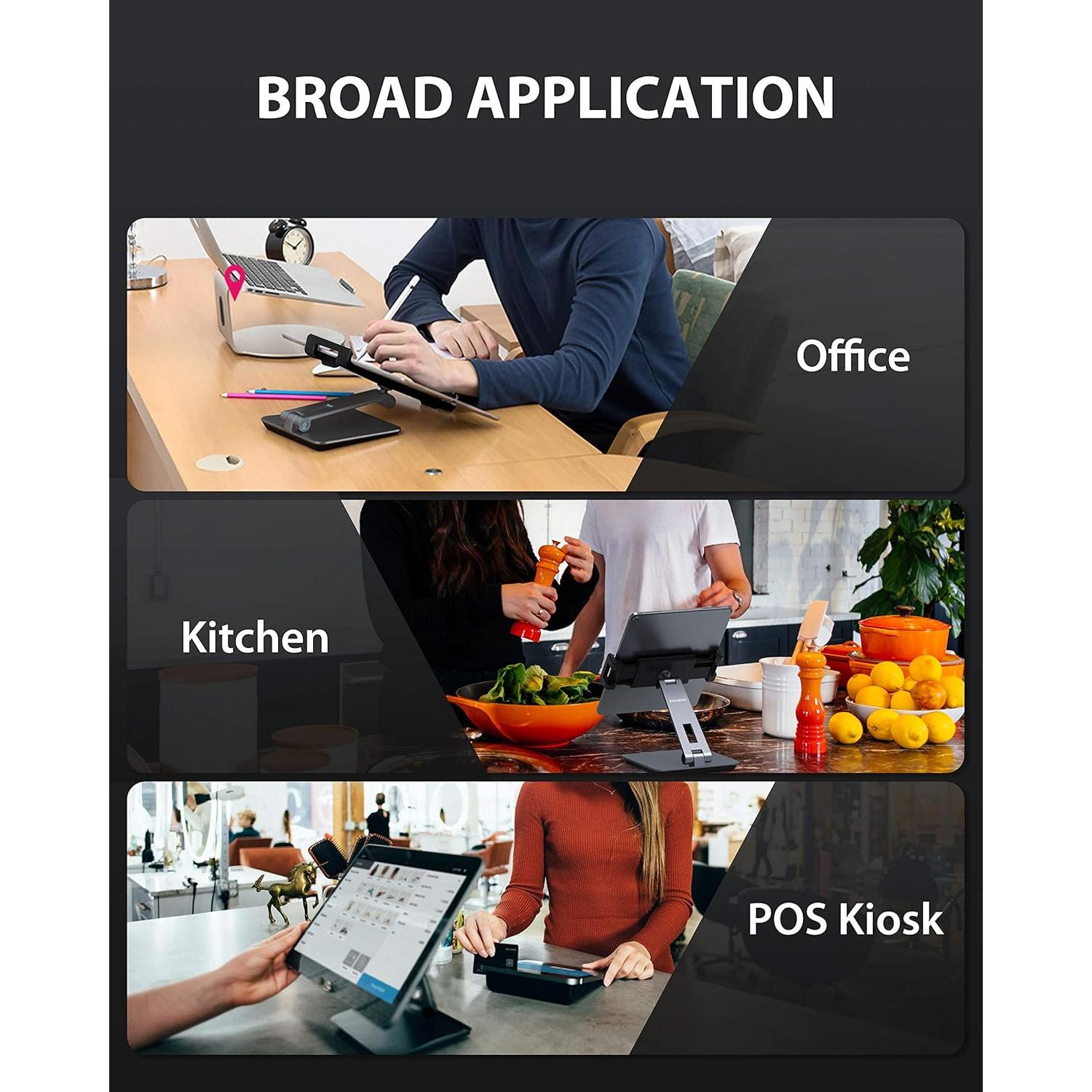 Soporte para Tableta Maxonar AP-7XN Plegable 360° Gris