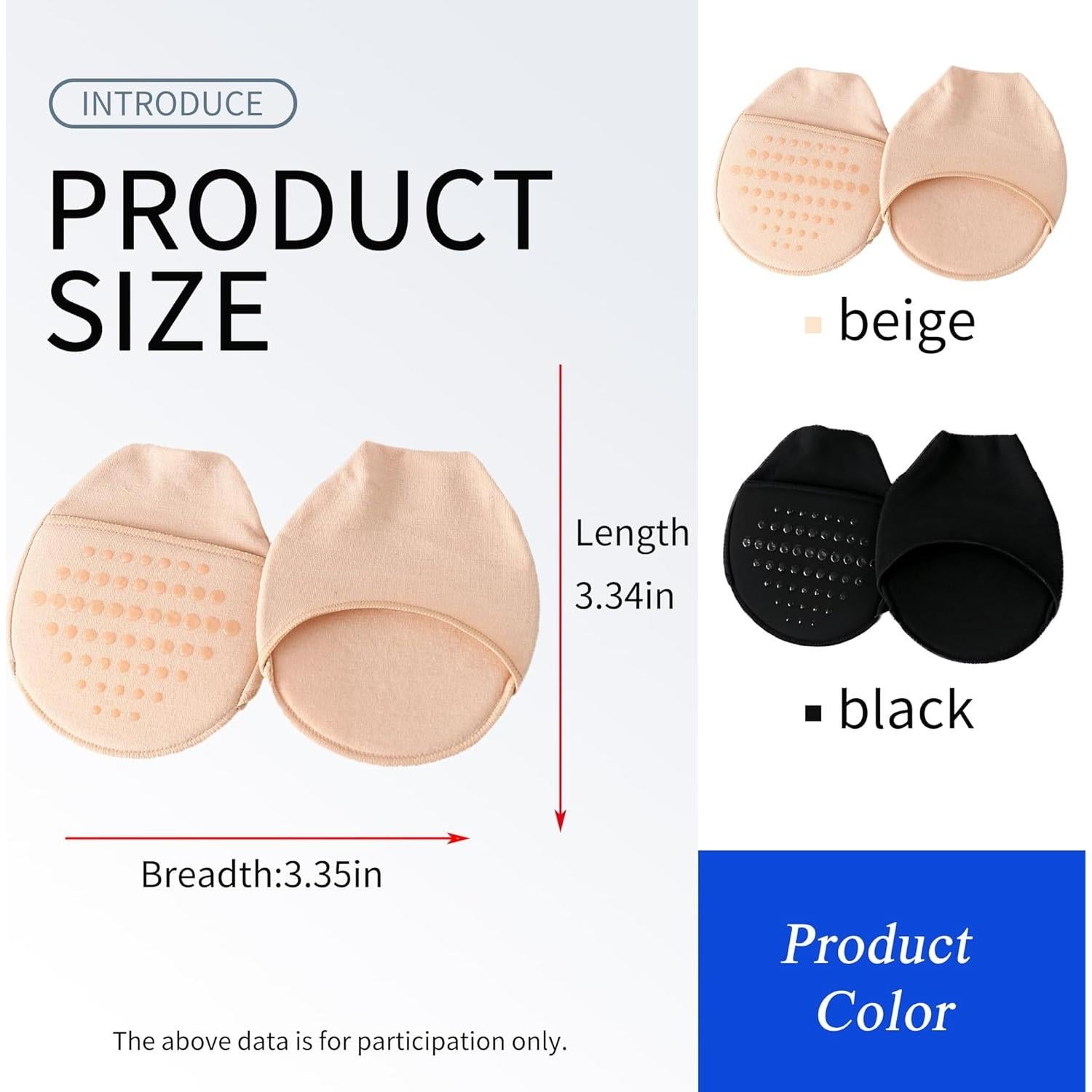 Calcetines cortos acolchados para mujer SooGree - Beige y Negro