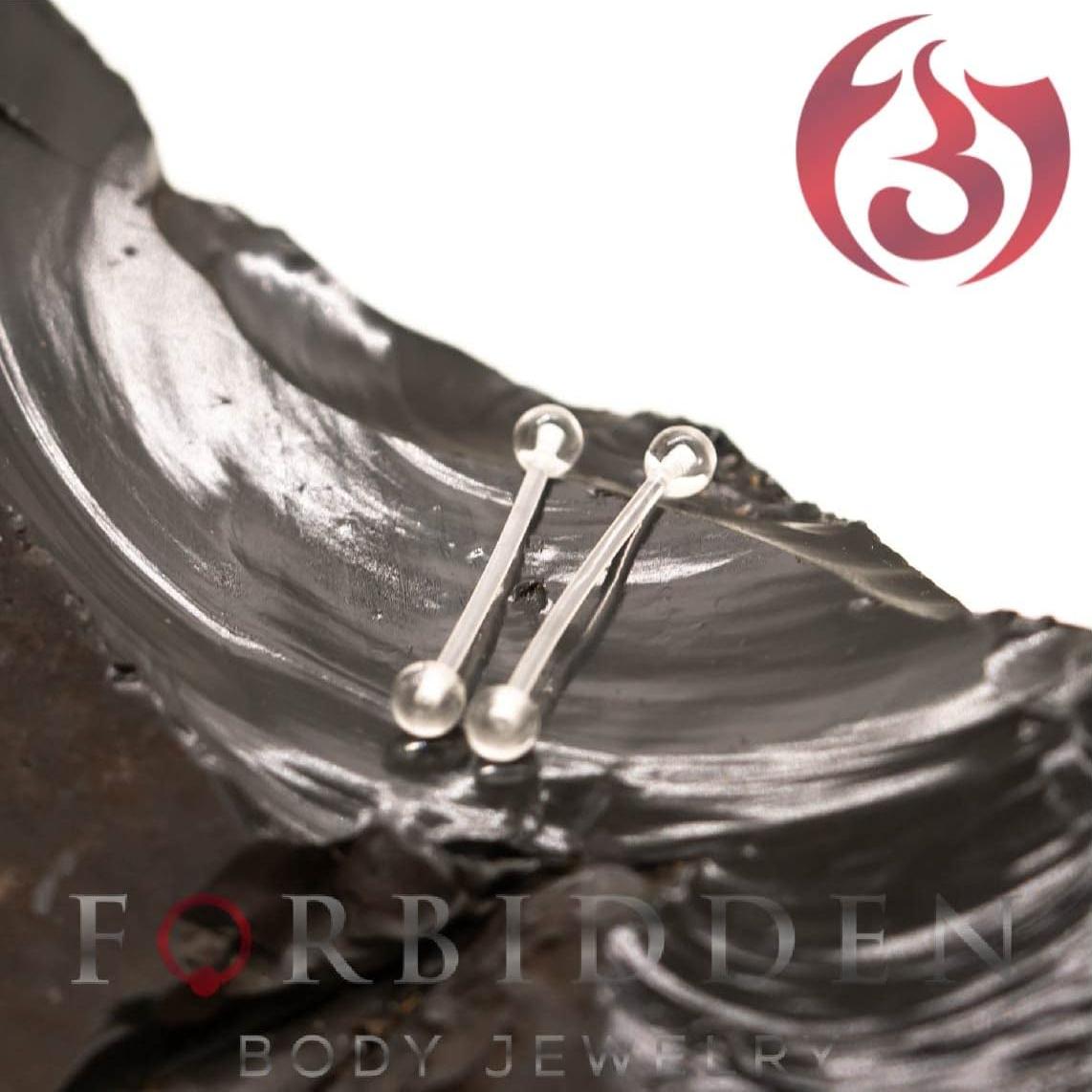 Retenedores de Piercing 14G Joyería Corporal Prohibida PTFE