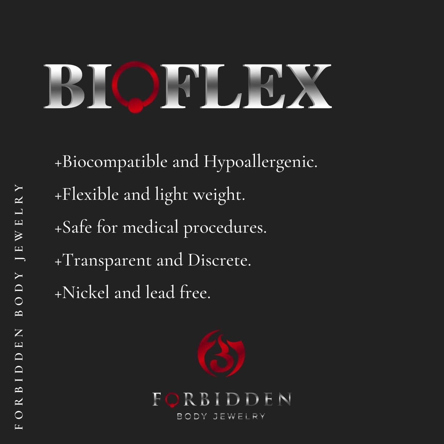 Retenedores de Piercing 14G Joyería Corporal Prohibida PTFE