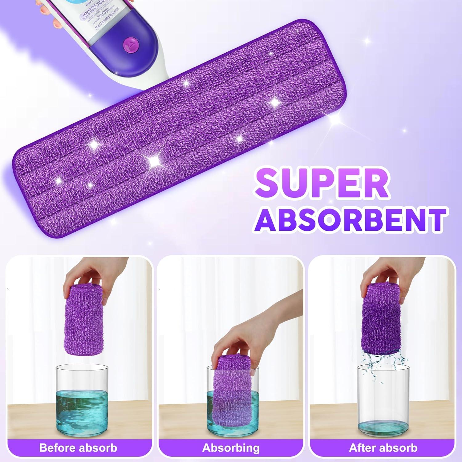 Paquete de 3 almohadillas de mopa reutilizables UMAYCOOL