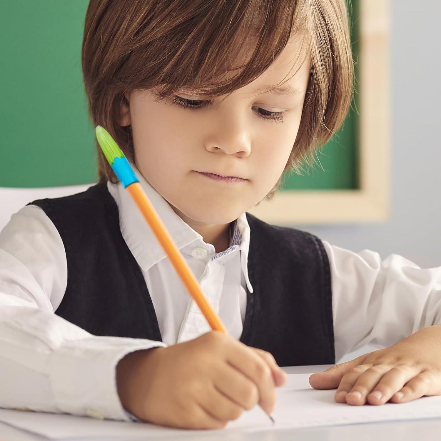 10 Protectores de Punta de Lápiz Silicona Multicolor Nuatpetin