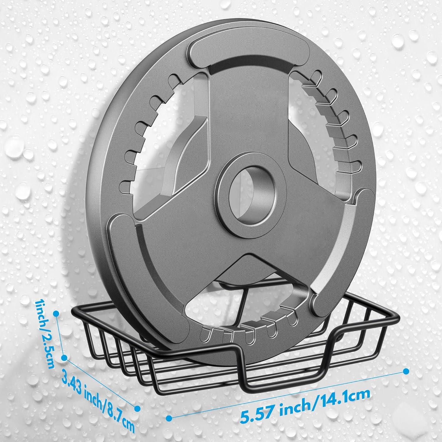 Soporte de Jabón Rainspire Negro Acero Inoxidable 304 para Ducha