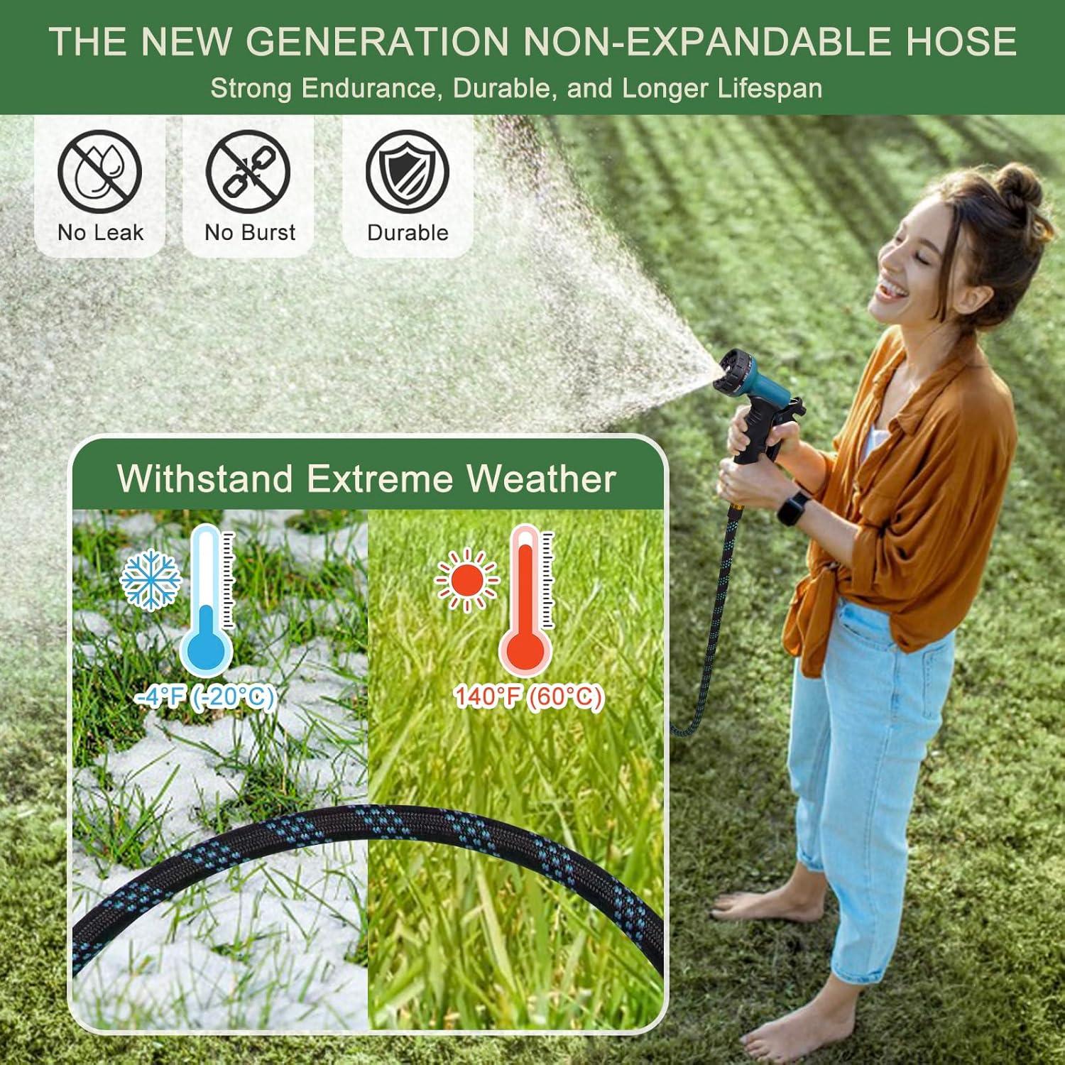 Manguera de Jardín No Expandible 15.24 m Nurtsoli con Boquilla