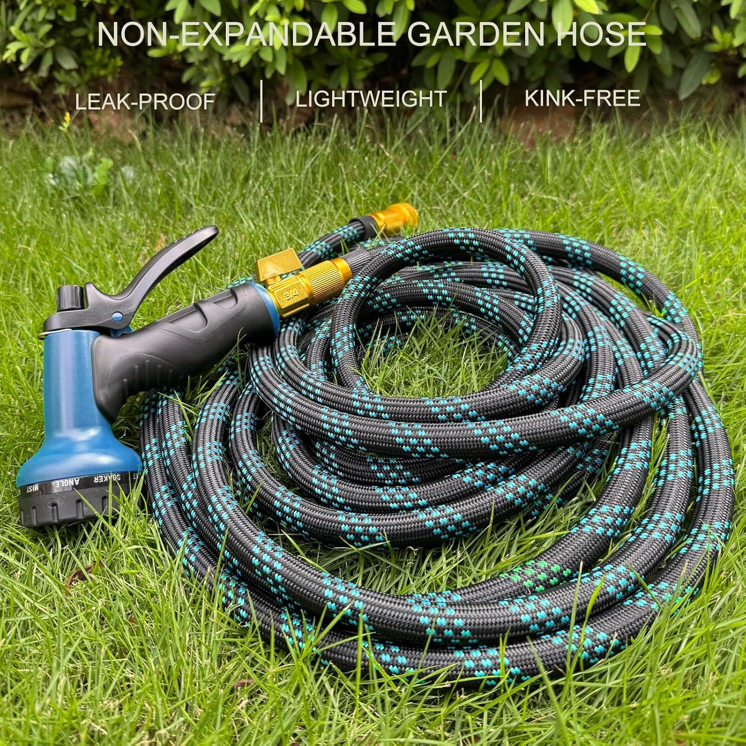 Manguera de Jardín No Expandible 15.24 m Nurtsoli con Boquilla