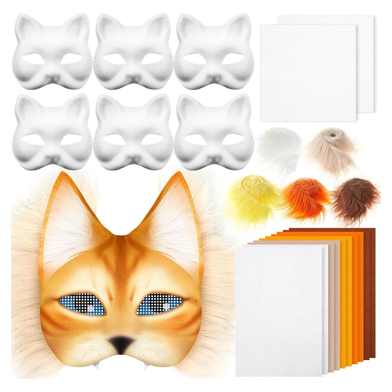 Kit de Máscaras Therian DIY Gato Seenelling - 6 Piezas