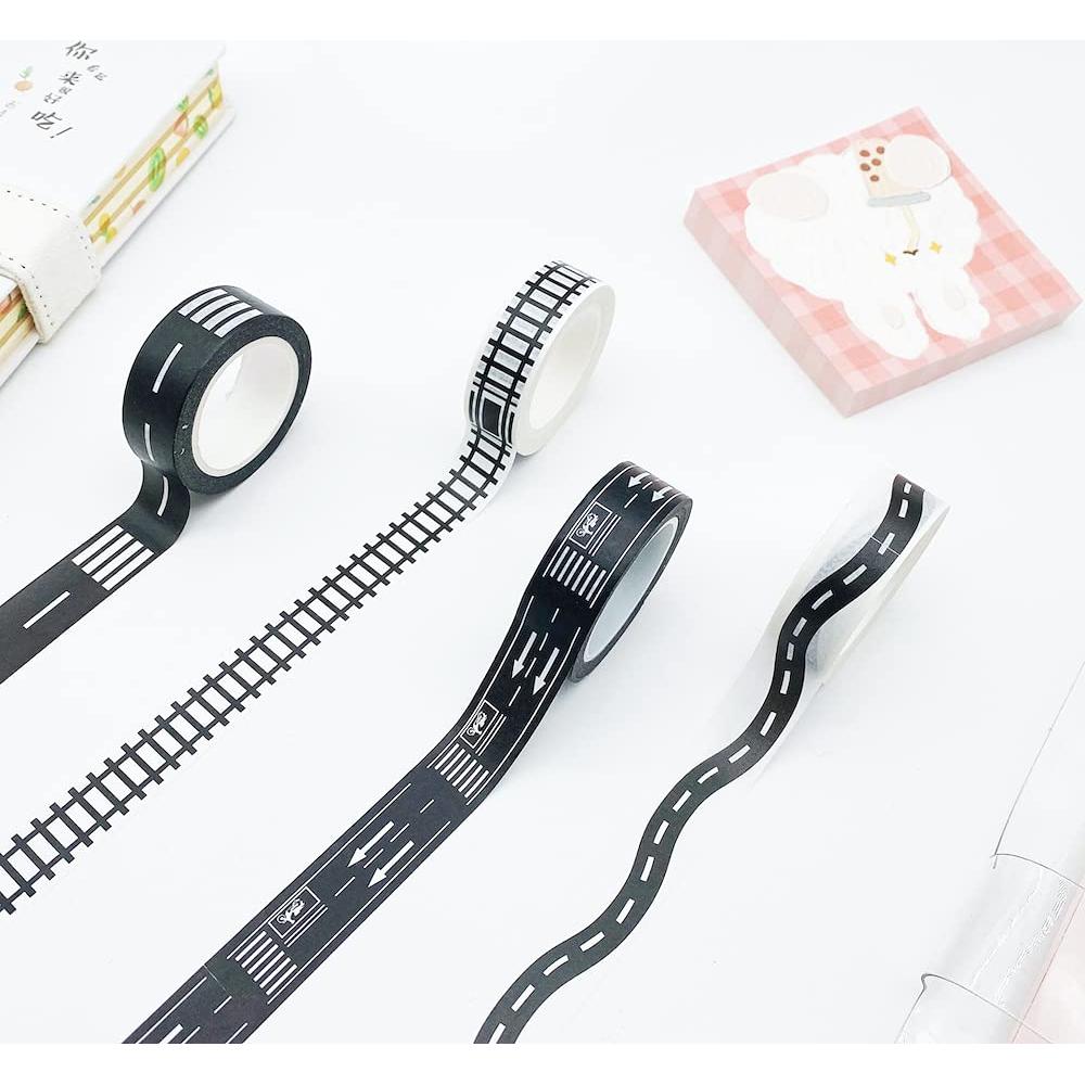 Conjunto de Cinta Washi YUBX 4 Rollos 15mm x 10m Decorativa