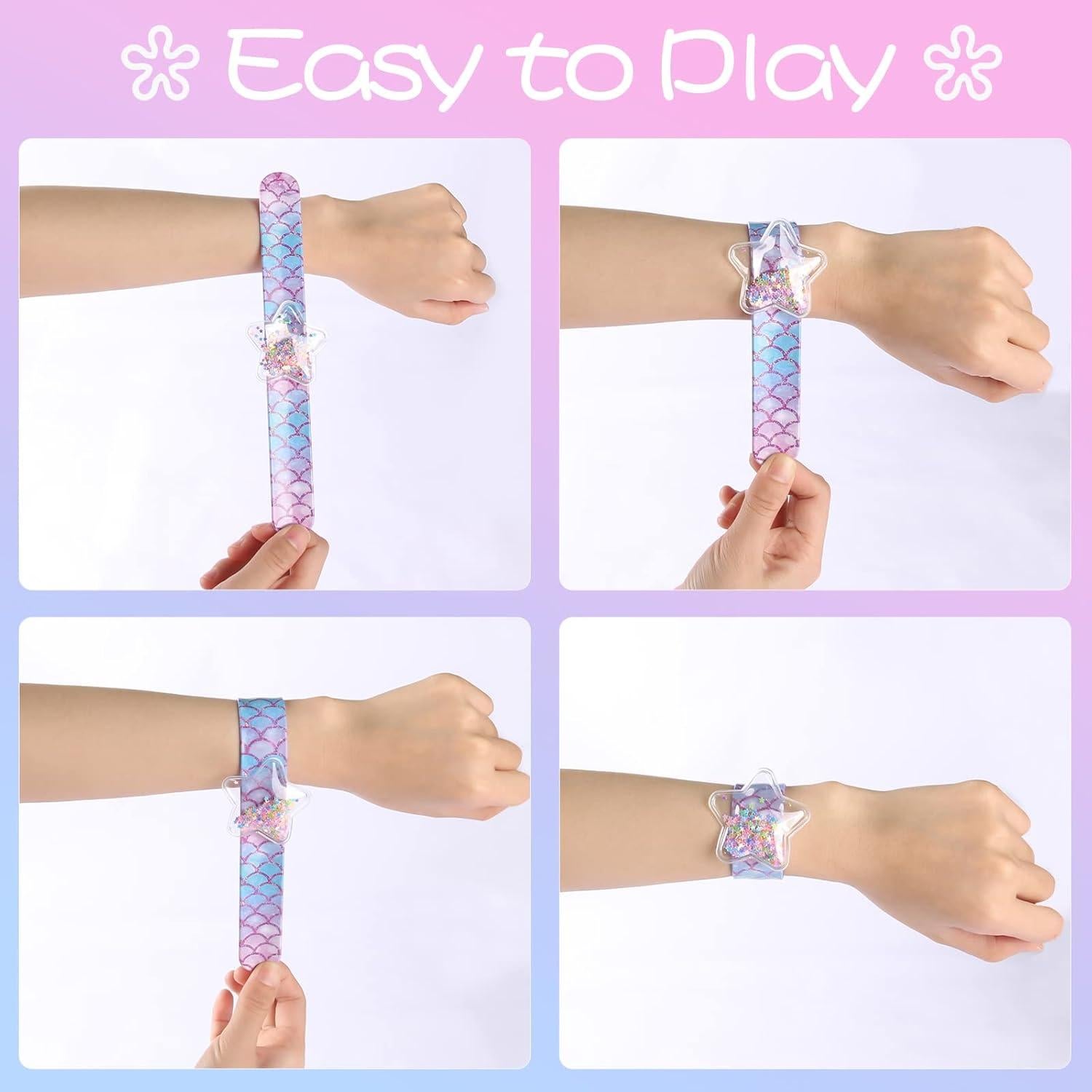 Pulseras de Golpe Little World - 4 Piezas para Niñas