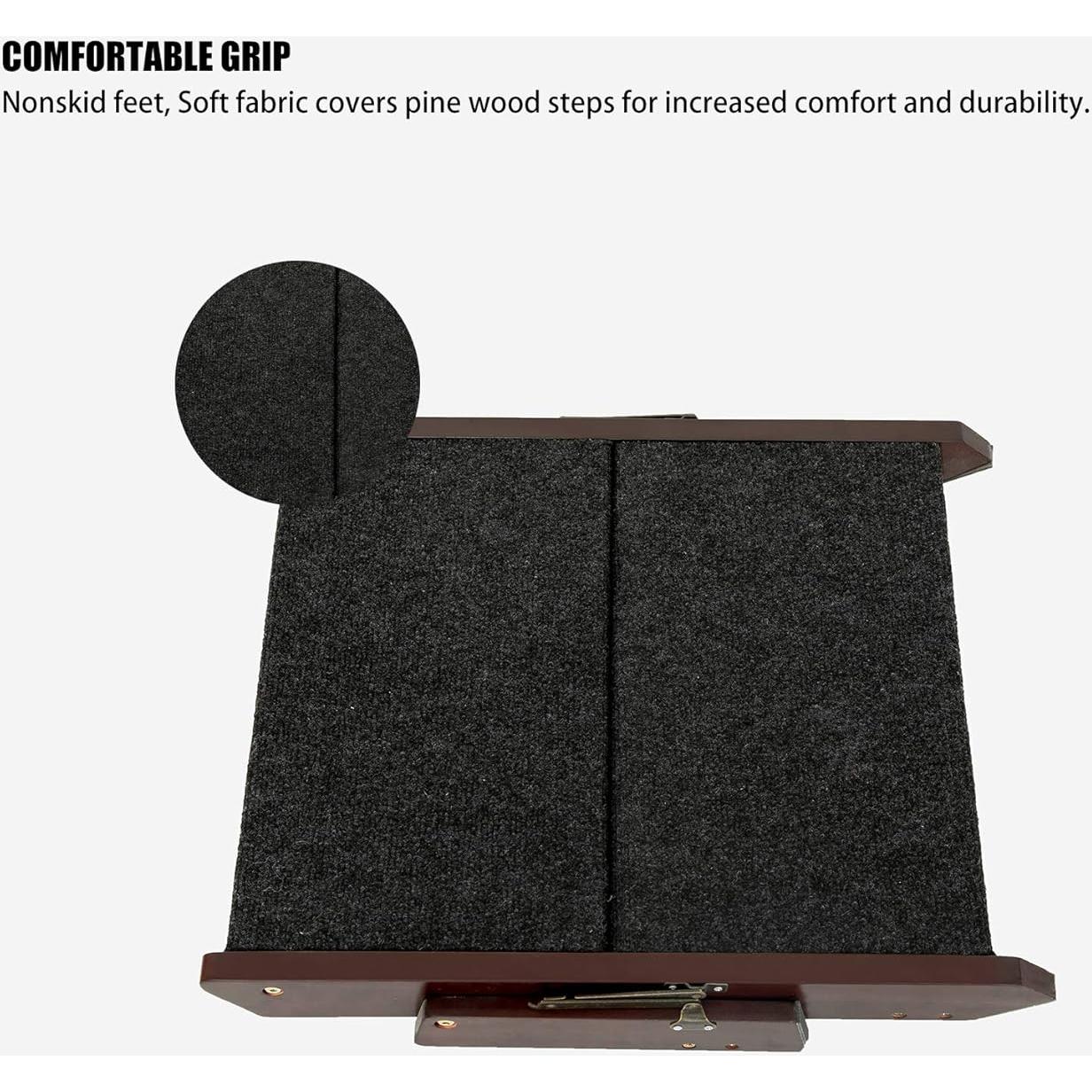 Escalera Plegable para Mascotas MEWANG - 2 Niveles hasta 40.8 kg