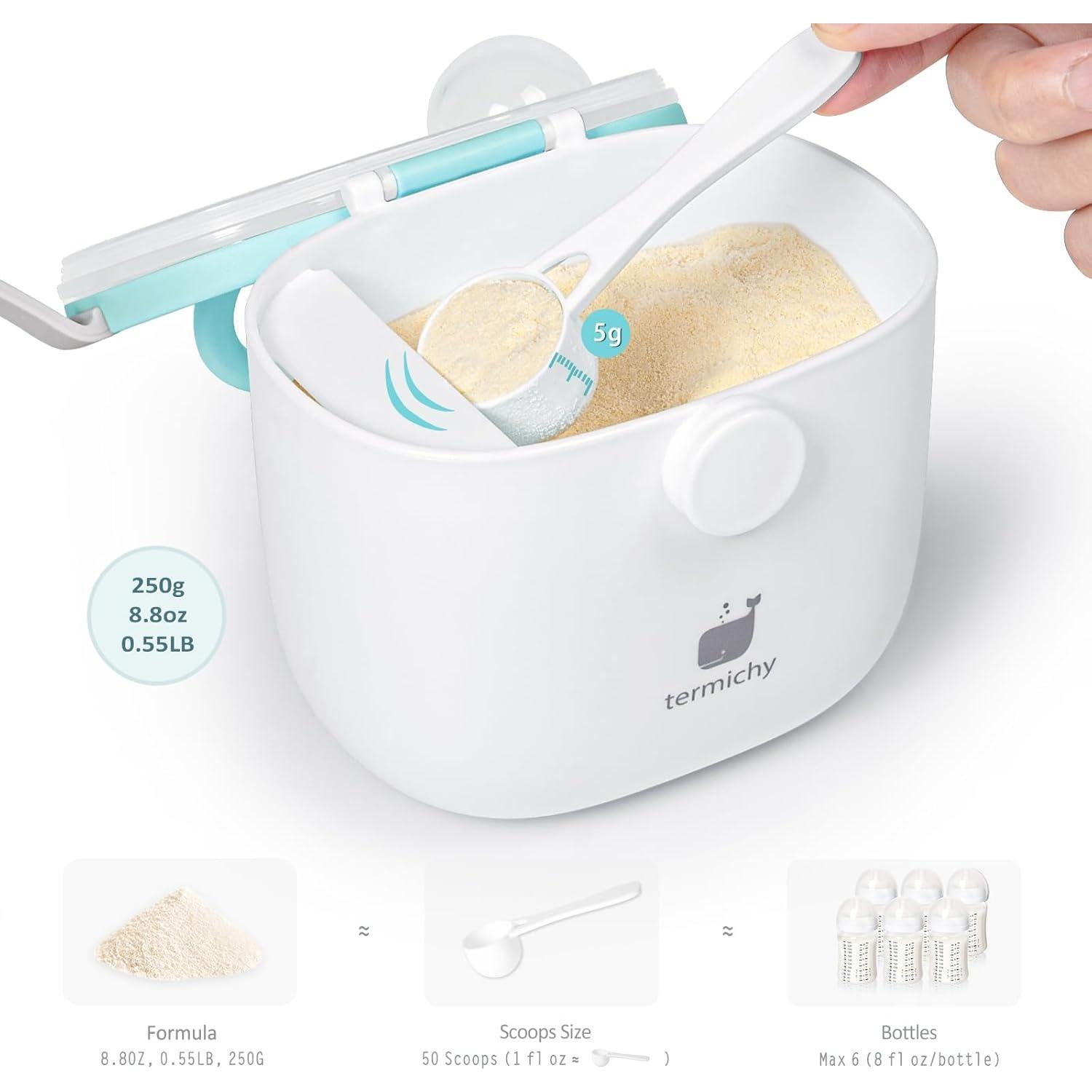 Dispensador de Fórmula para Bebés Termichy 500ml Azul