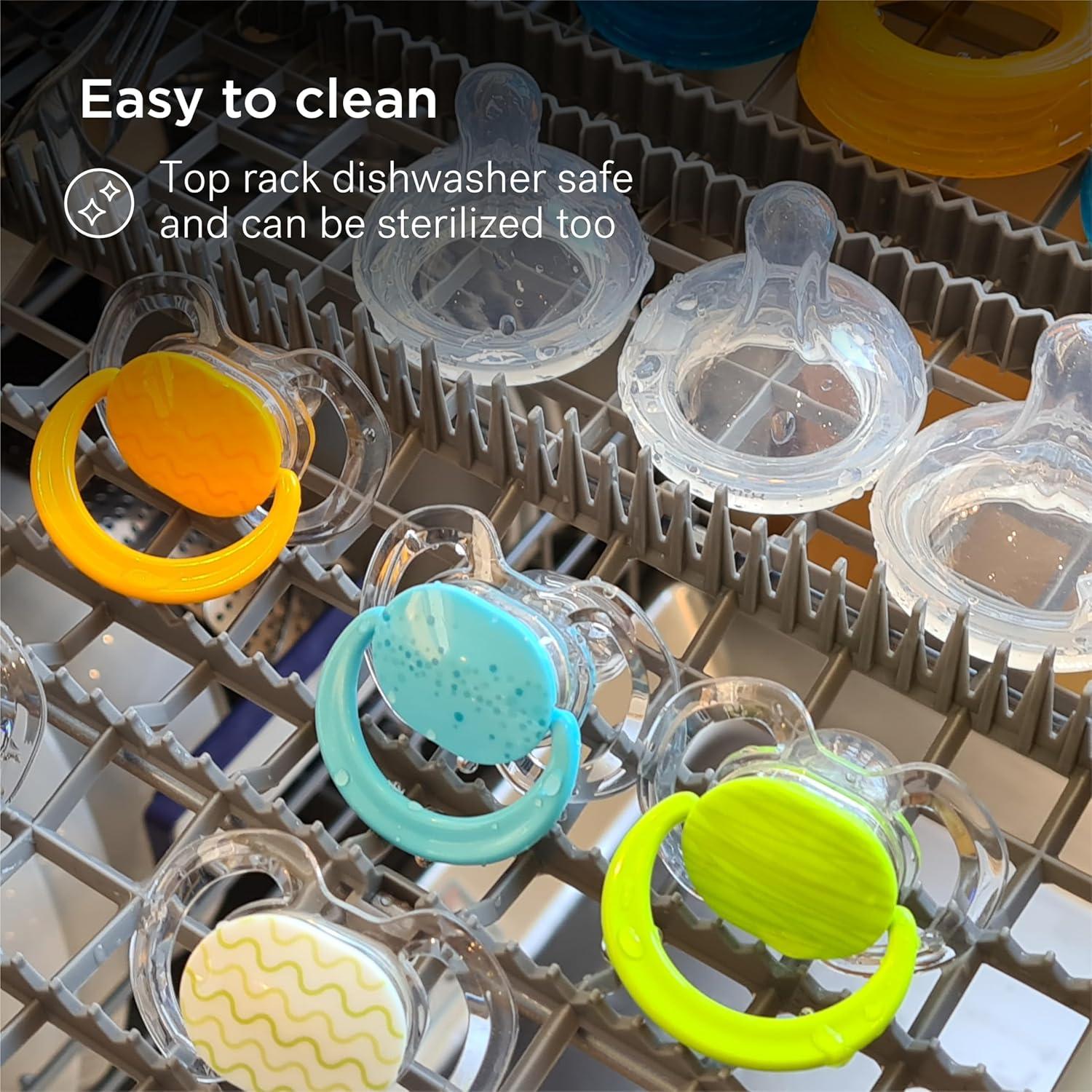 Chupete Ortodóntico Smilo Baby 0-3 Meses - Paquete de 3 Silicona Aqua