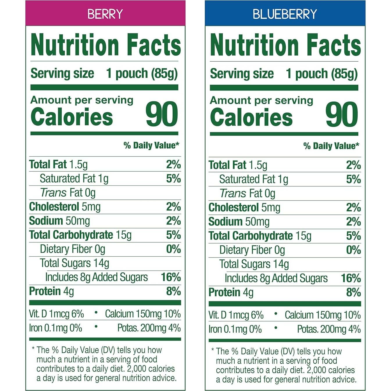 GoGo squeeZ yogurtZ 85 g Paquete de 20 Arándano y Frutos Rojos