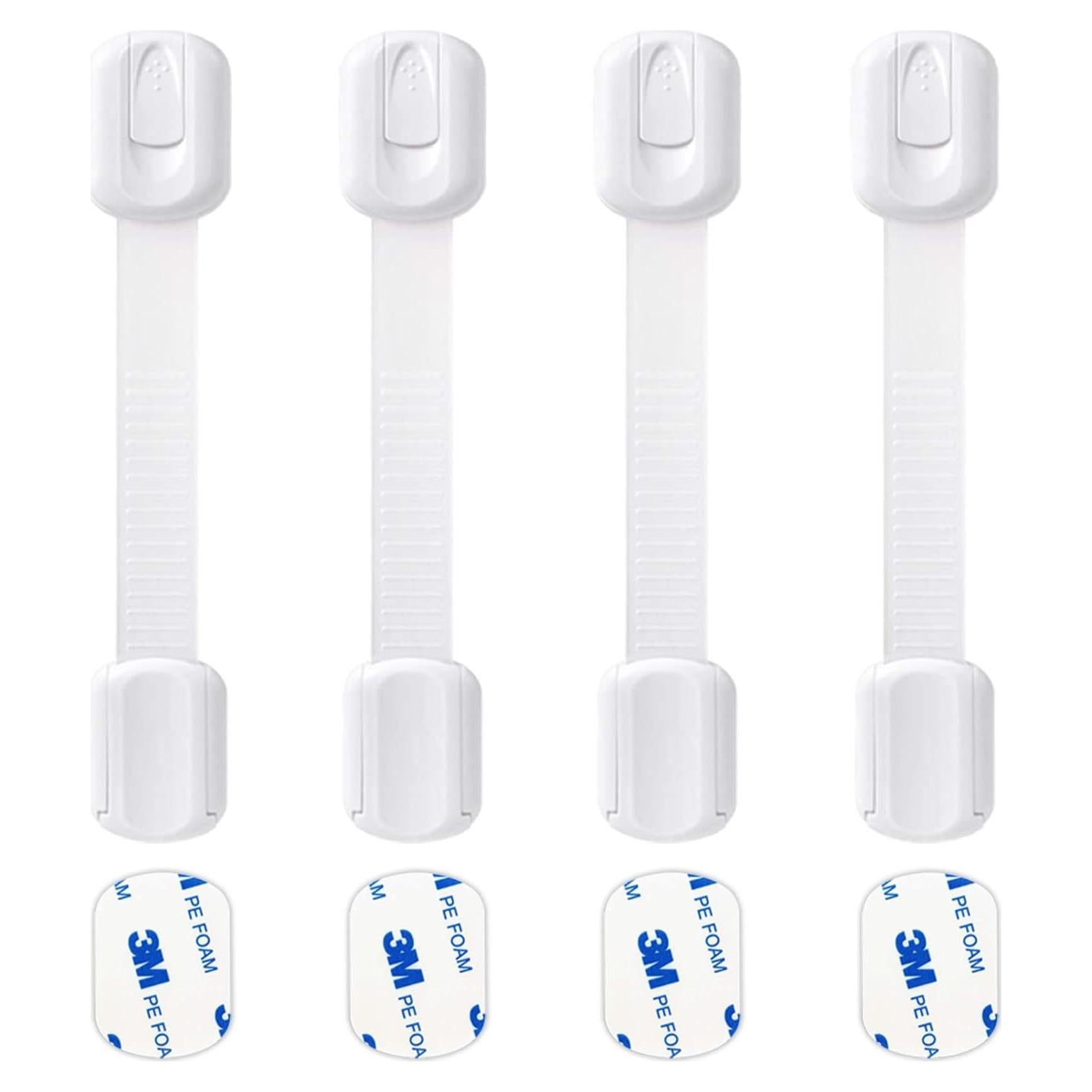 Cerraduras de Seguridad para Gabinetes Socub 4 Pack - Ajustables