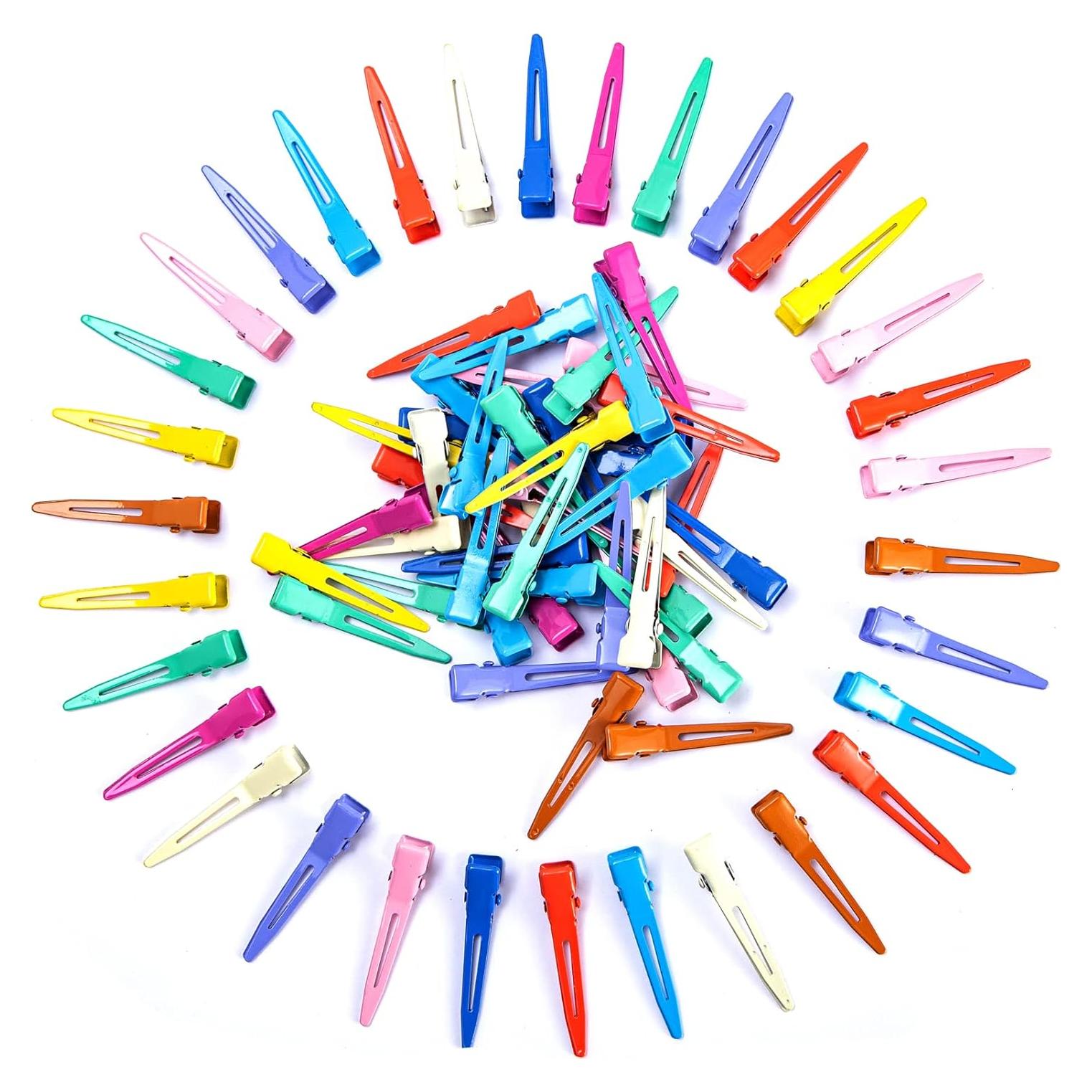 100 Clips de Cocodrilo Metálicos Bandenger 4.57 cm Color Variado