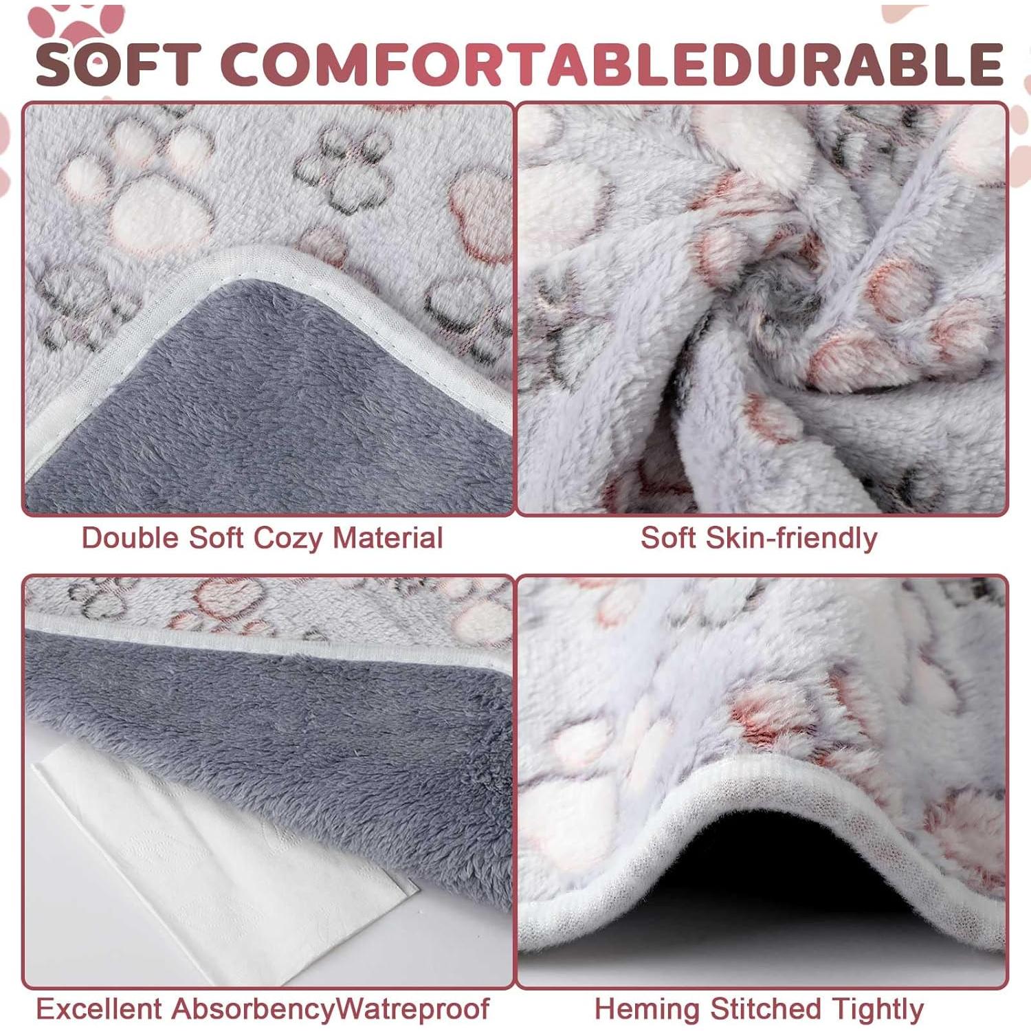 Mantas Impermeables Reginary 4 Pcs 30x30 cm para Mascotas