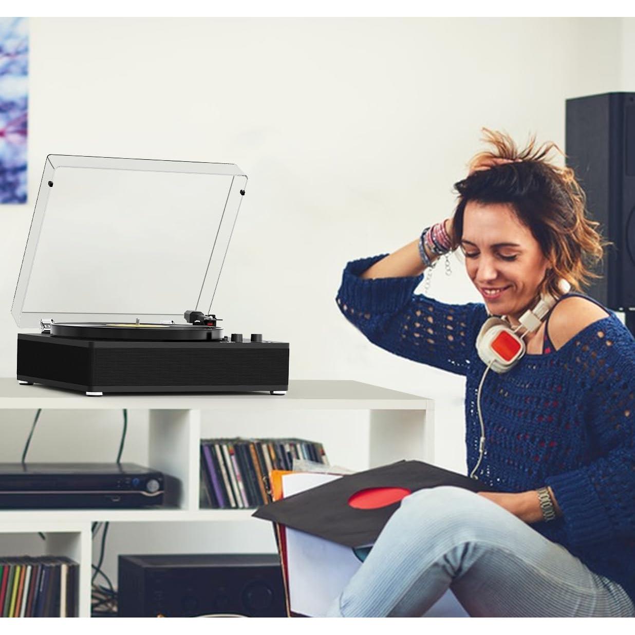 Reproductor de Vinilo DANFI AUDIO TE-3008 Bluetooth 3 Velocidades