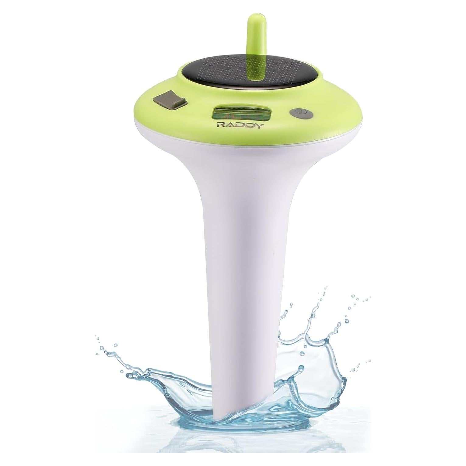 Termómetro de piscina solar Raddy PT-5 LCD impermeable