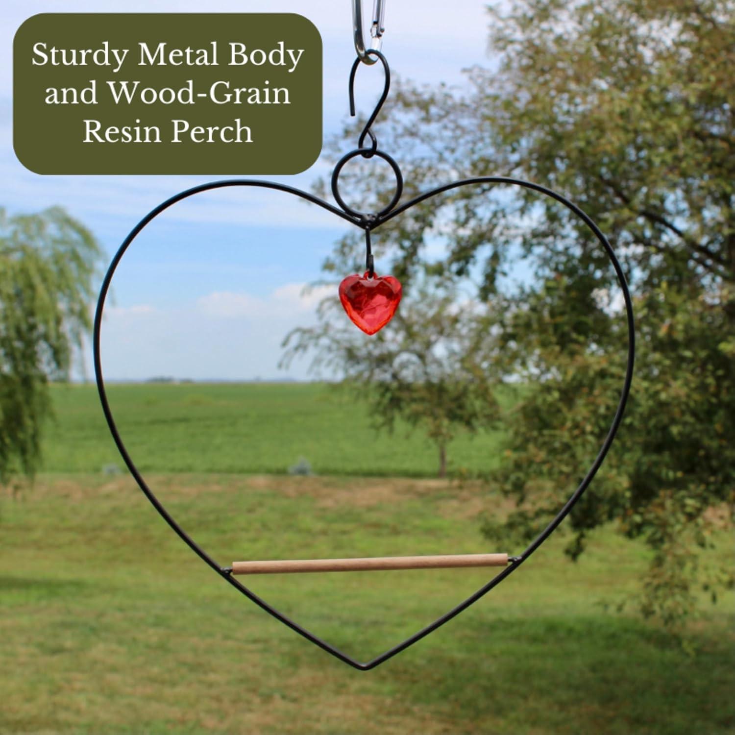 Columpio de Pájaro Tweet Heart Songbird Essentials Negro