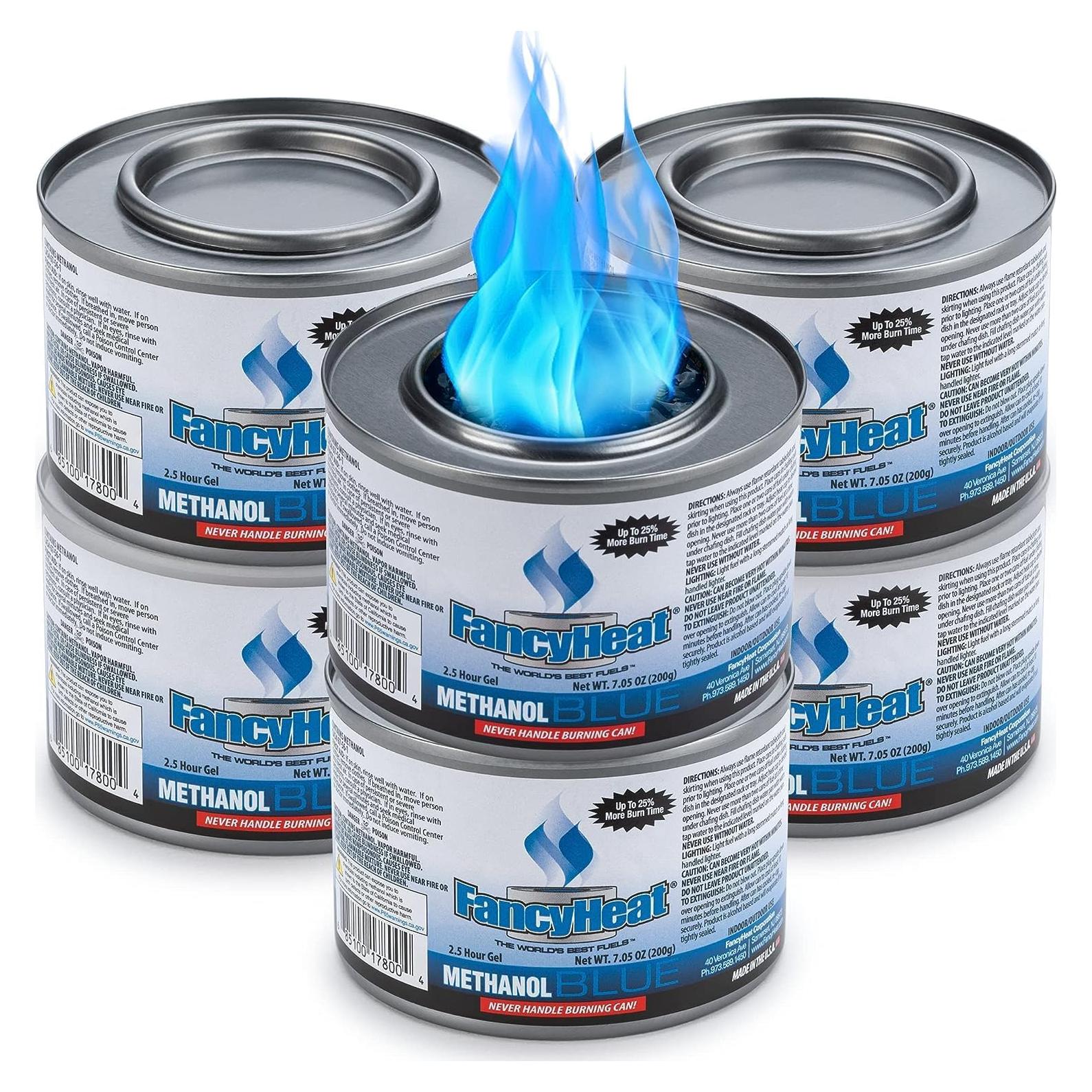 12 Latas Gel Calentador de Comida Diplastible - Platos Calentamiento