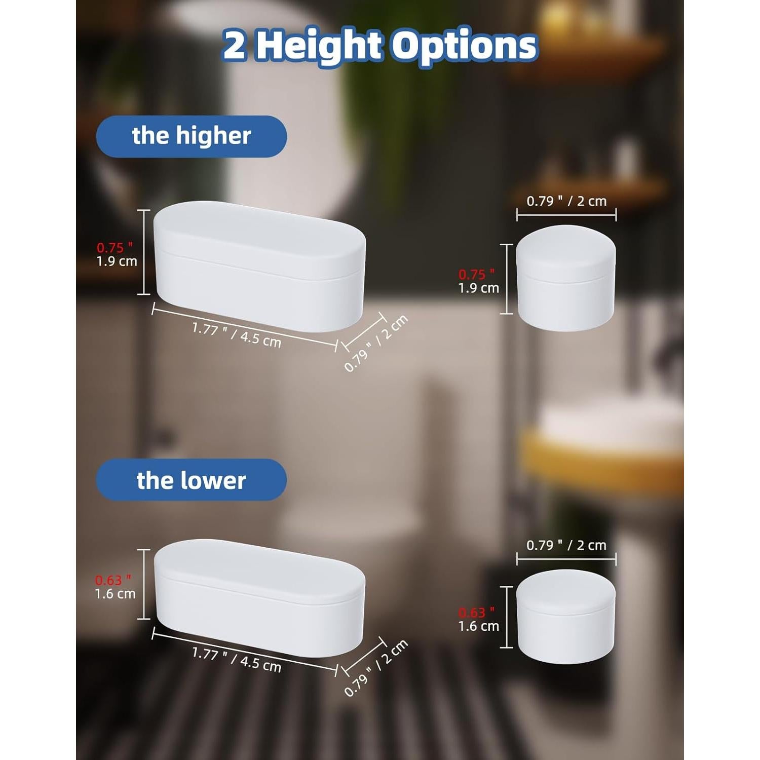 Topes para Asiento de Inodoro Hibbent - 10 Piezas, Blanco