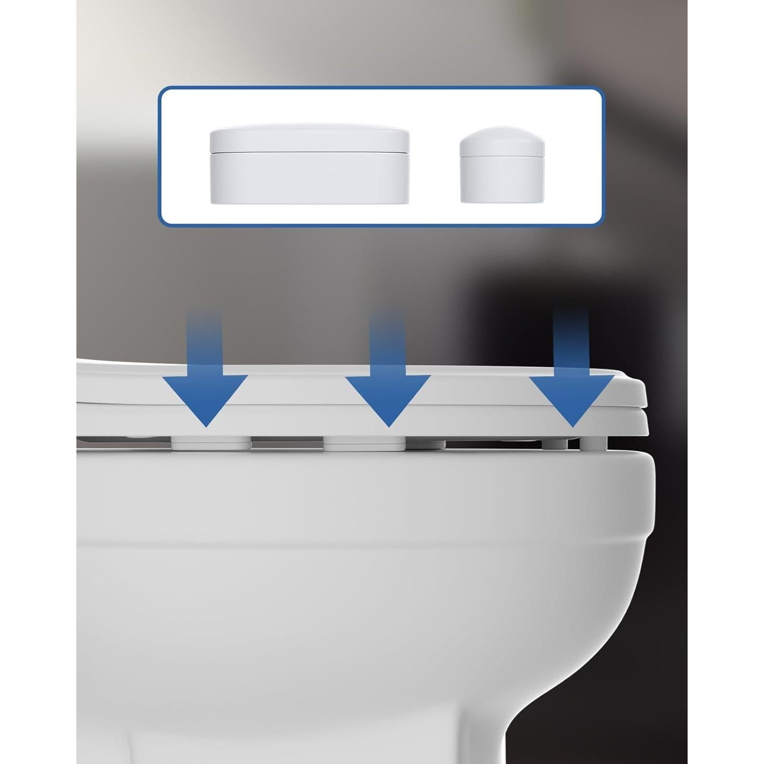 Topes para Asiento de Inodoro Hibbent - 10 Piezas, Blanco