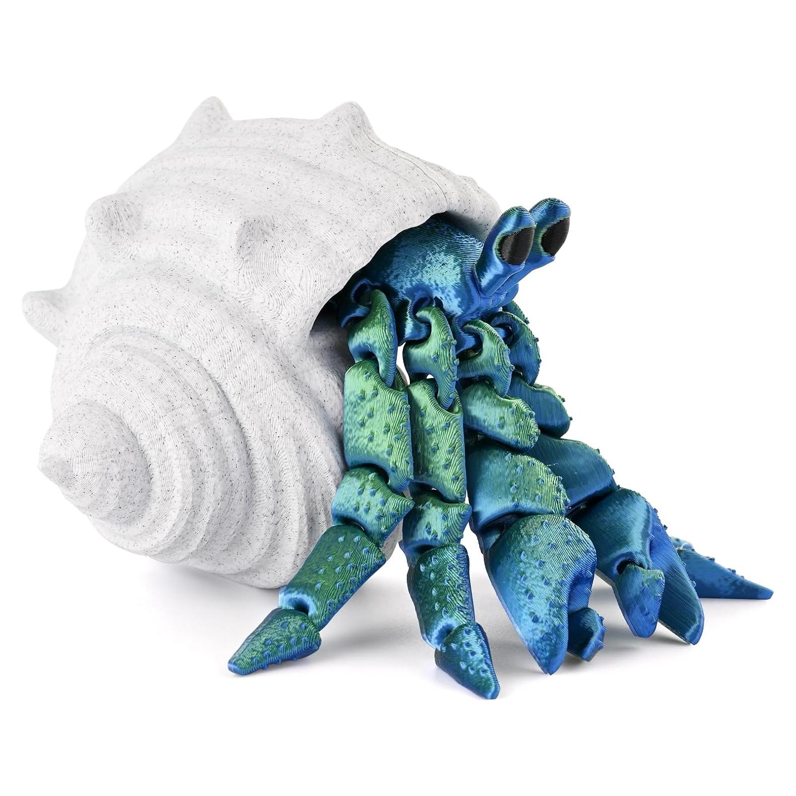 Cangrejo Ermitaño Articulado 3D Gemmicho Verde 19.81 cm