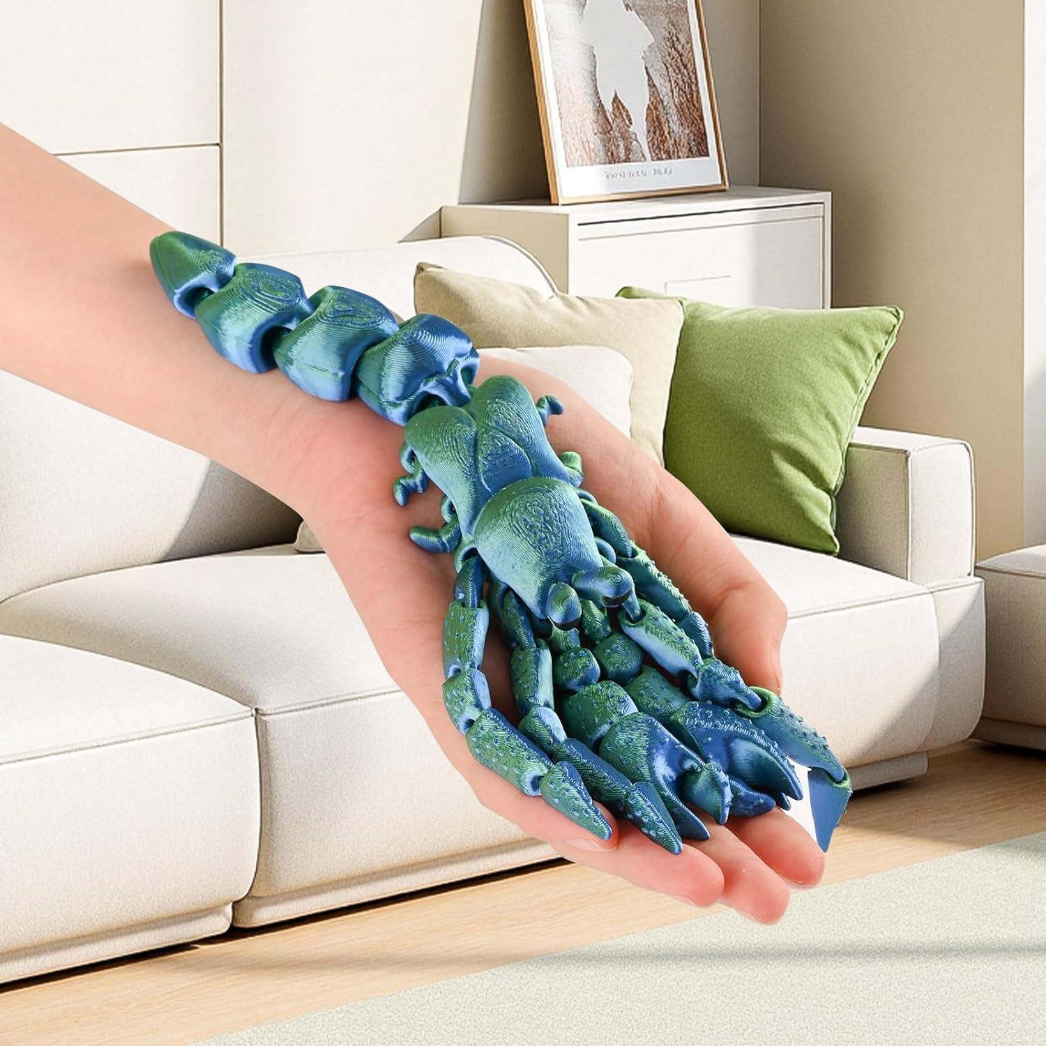 Cangrejo Ermitaño Articulado 3D Gemmicho Verde 19.81 cm