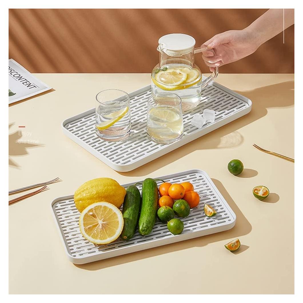 Estante de Drenaje Bonilve 30.99x16.99 cm Multiusos Blanco y Gris