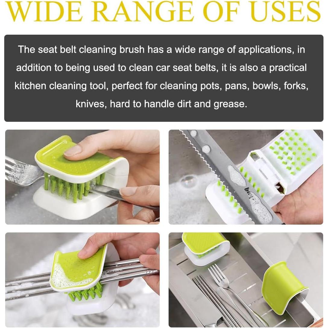 Cepillo de Limpieza de Cinturón de Seguridad Wevdn - Doble Cara