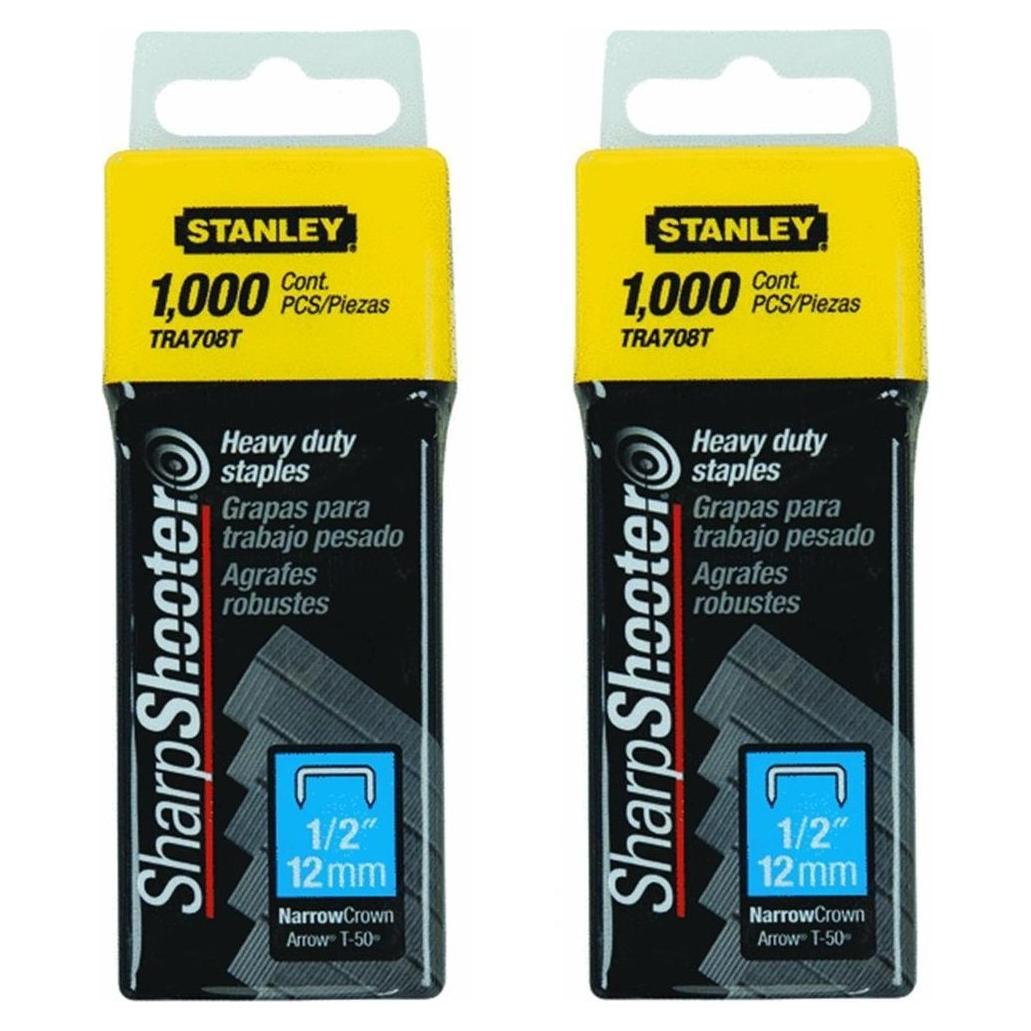 Tirador de Grapas Stanley T-50 1/2" (12mm) Paquete de 2