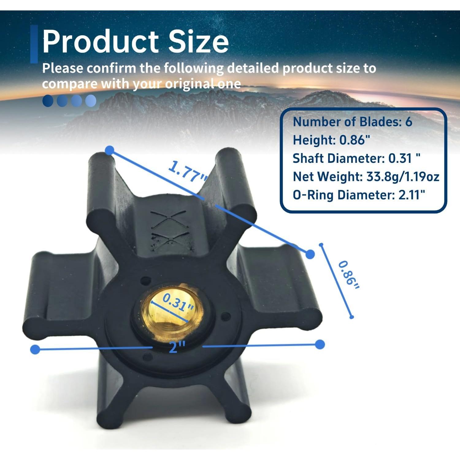 Kit de Impulsor y Sello de Núcleo FREPURDO para Bomba Milwaukee M18