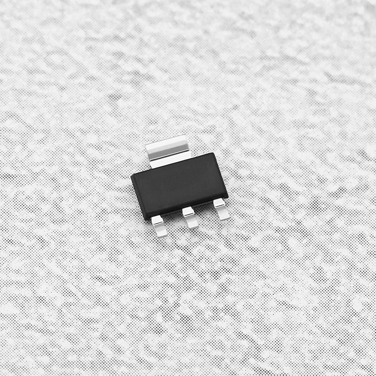 50 Reguladores de Voltaje AMS-1117 3.3V 1A SOT-223