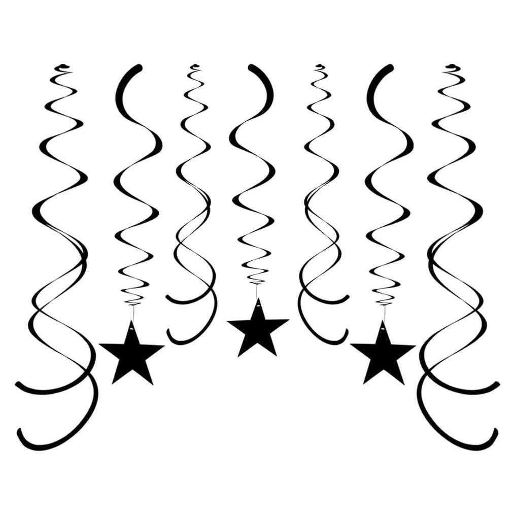 Decoraciones de Remolino Estrella AimtoHome - 30 Piezas