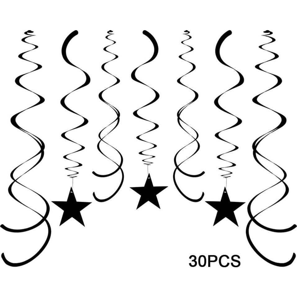 Decoraciones de Remolino Estrella AimtoHome - 30 Piezas