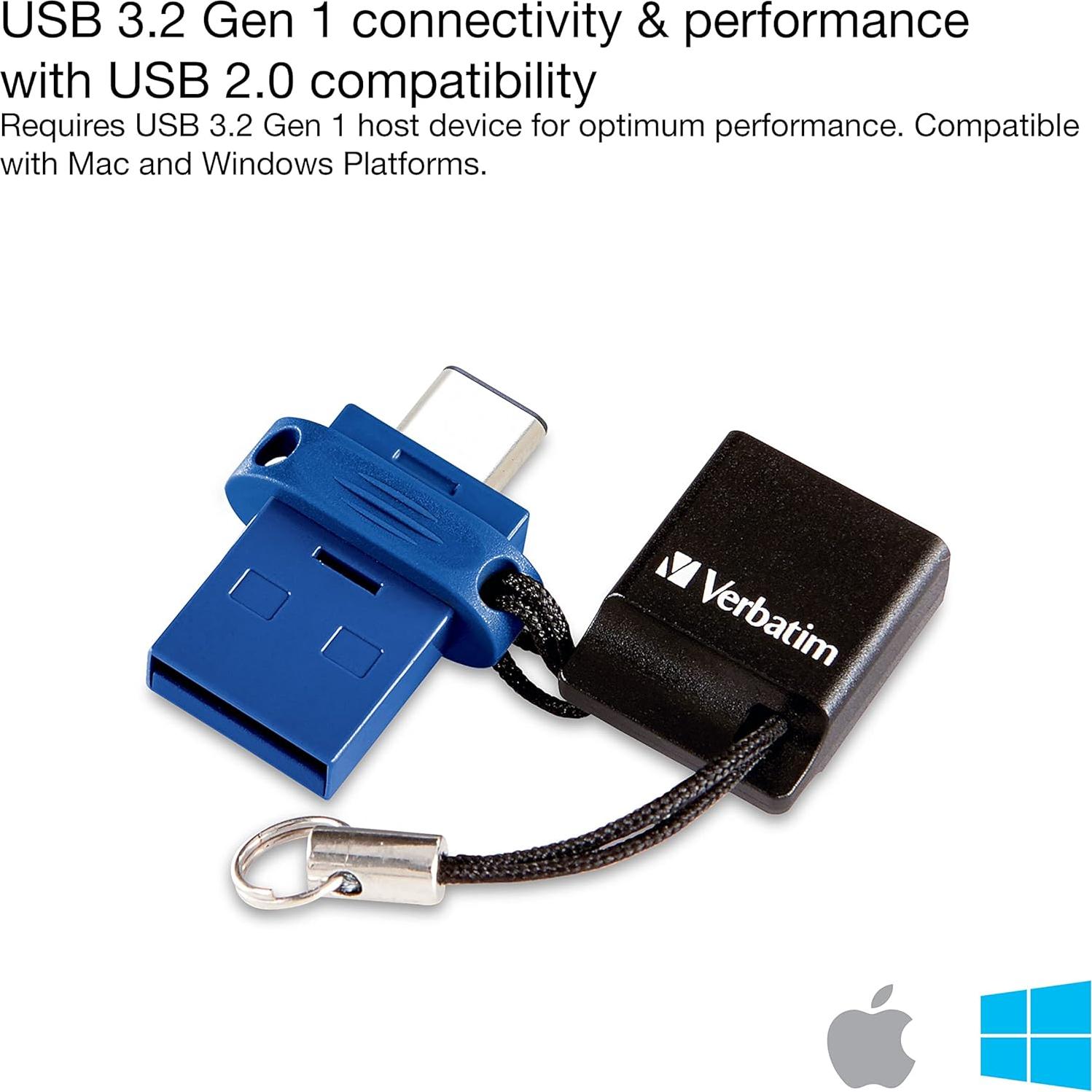 Pendrive Verbatim 16GB Store 'n' Go Dual USB-C 3.2