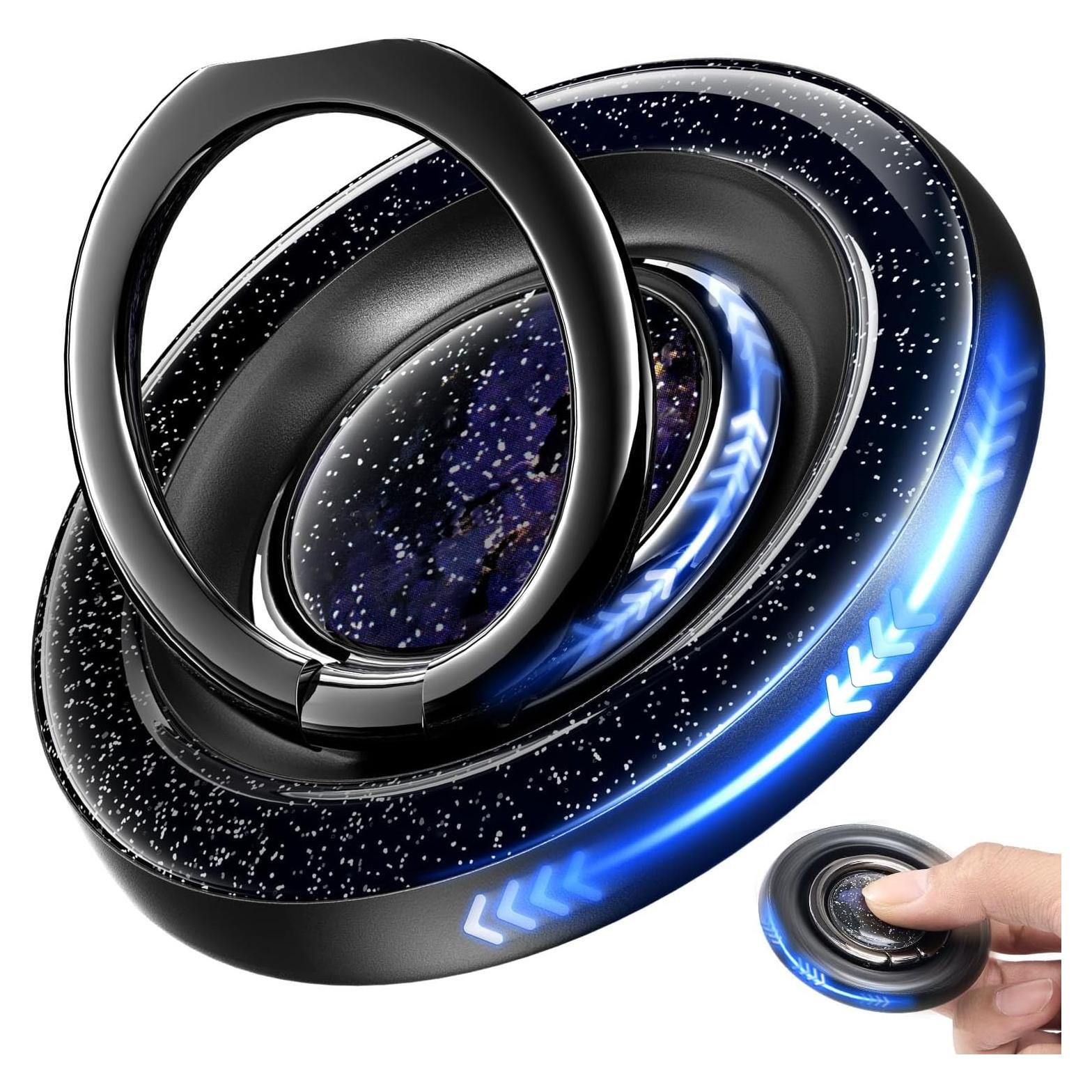 Soporte de Anillo Magnético ROWJOWL para iPhone 360° Negro