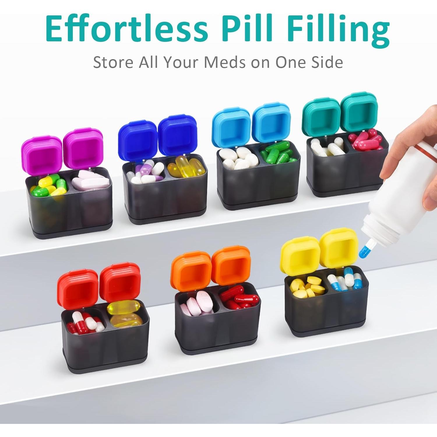 Organizador de Pastillas Semanal Fullicon AM PM 7 Días a Prueba de Humedad