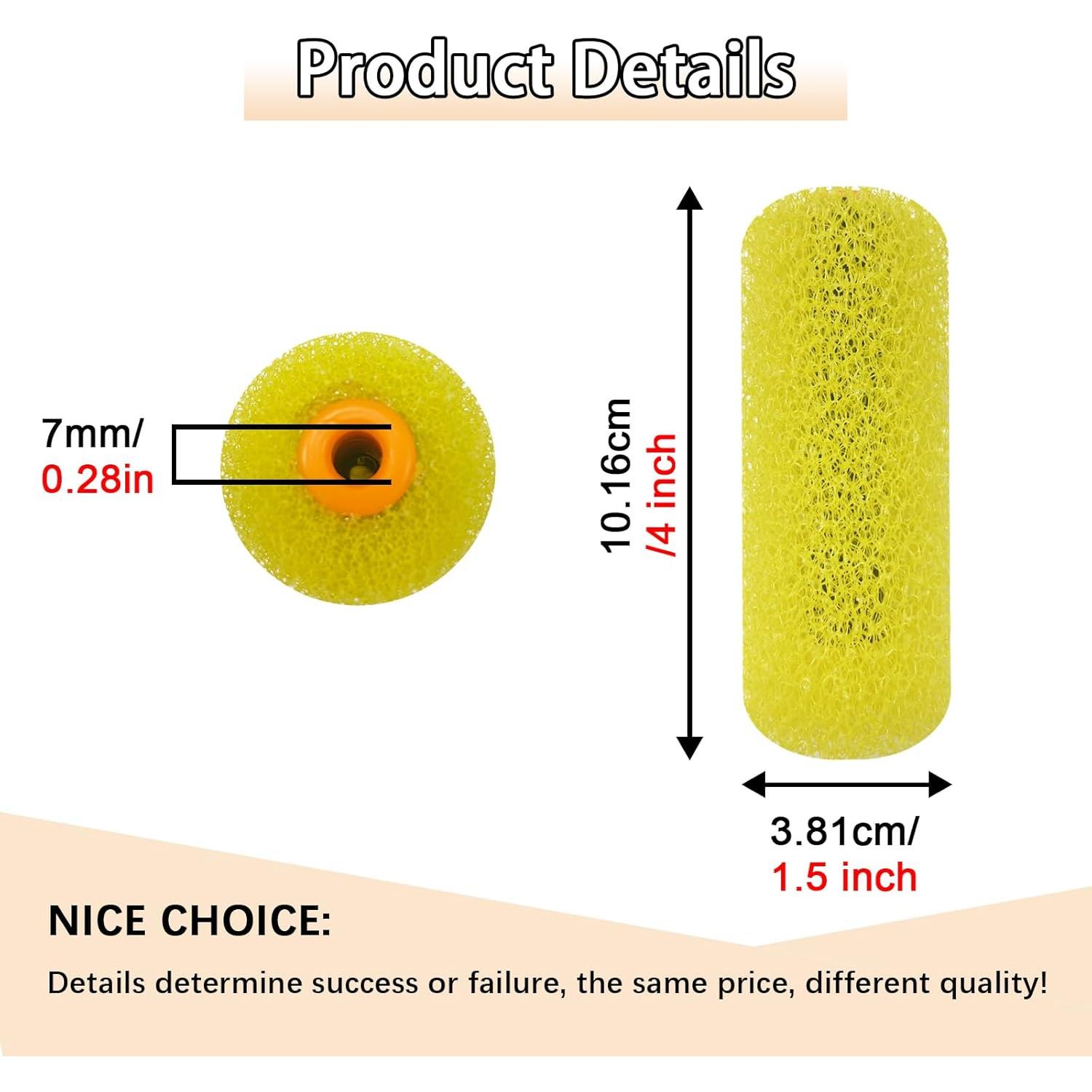 8 Fundas de Rodillo de Pintura Texturizadas YLTOLOO 10.16 cm