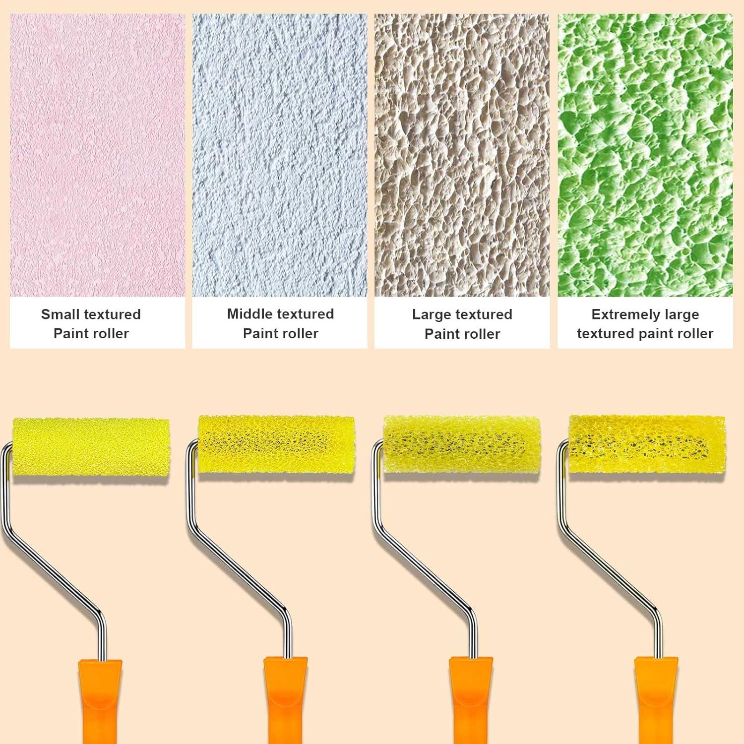 8 Fundas de Rodillo de Pintura Texturizadas YLTOLOO 10.16 cm