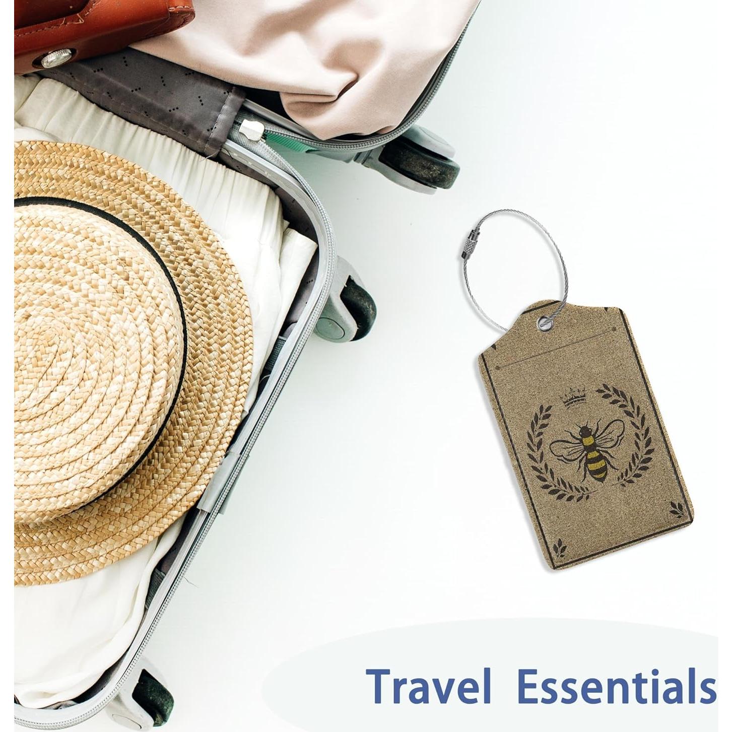 Etiquetas de Equipaje Gearsly Reina Abeja 2 Pcs con Privacidad