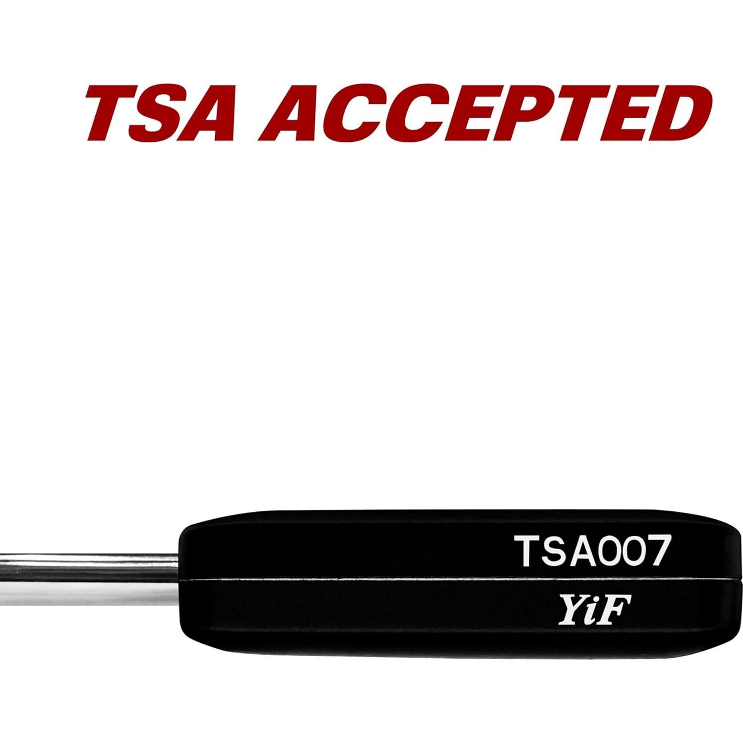 Candado de Combinación TSA BV Negro - 2 Paquete, 130g