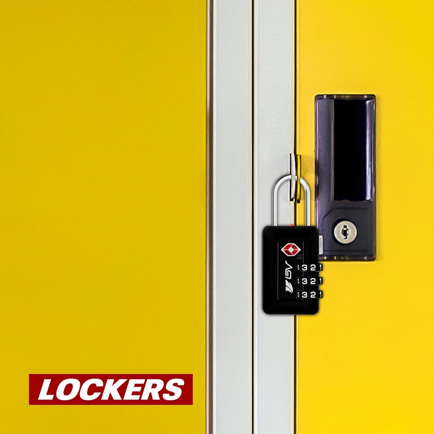 Candado de Combinación TSA BV Negro - 2 Paquete, 130g