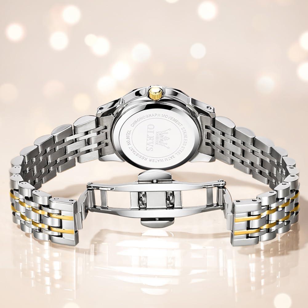 Reloj OLEVS para Mujeres Clásico Acero Inoxidable Luminiscente