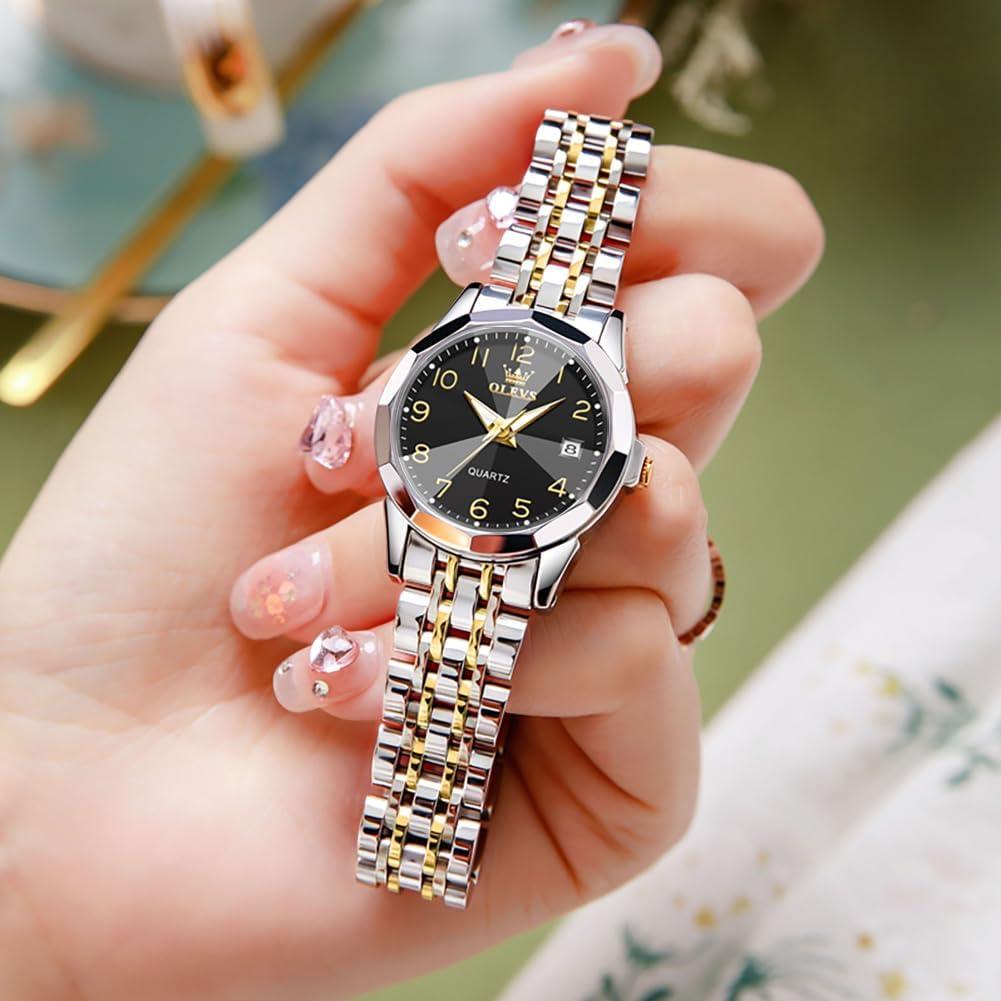 Reloj OLEVS para Mujeres Clásico Acero Inoxidable Luminiscente